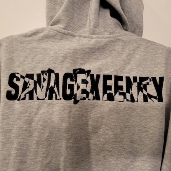 Savage X Fenty by Rihanna Jersey Knit Hooded Robe - Picture 9 of 9
